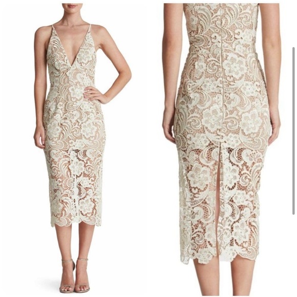 chinese dress ladies J. Marie: Introduce Yourself White Lace Dress – Shop the Mint main image 0